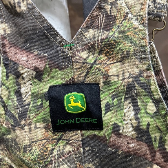 John Deere Camo overalls toddler boy mossy oak cotton logo hunting - Picture 3 of 7